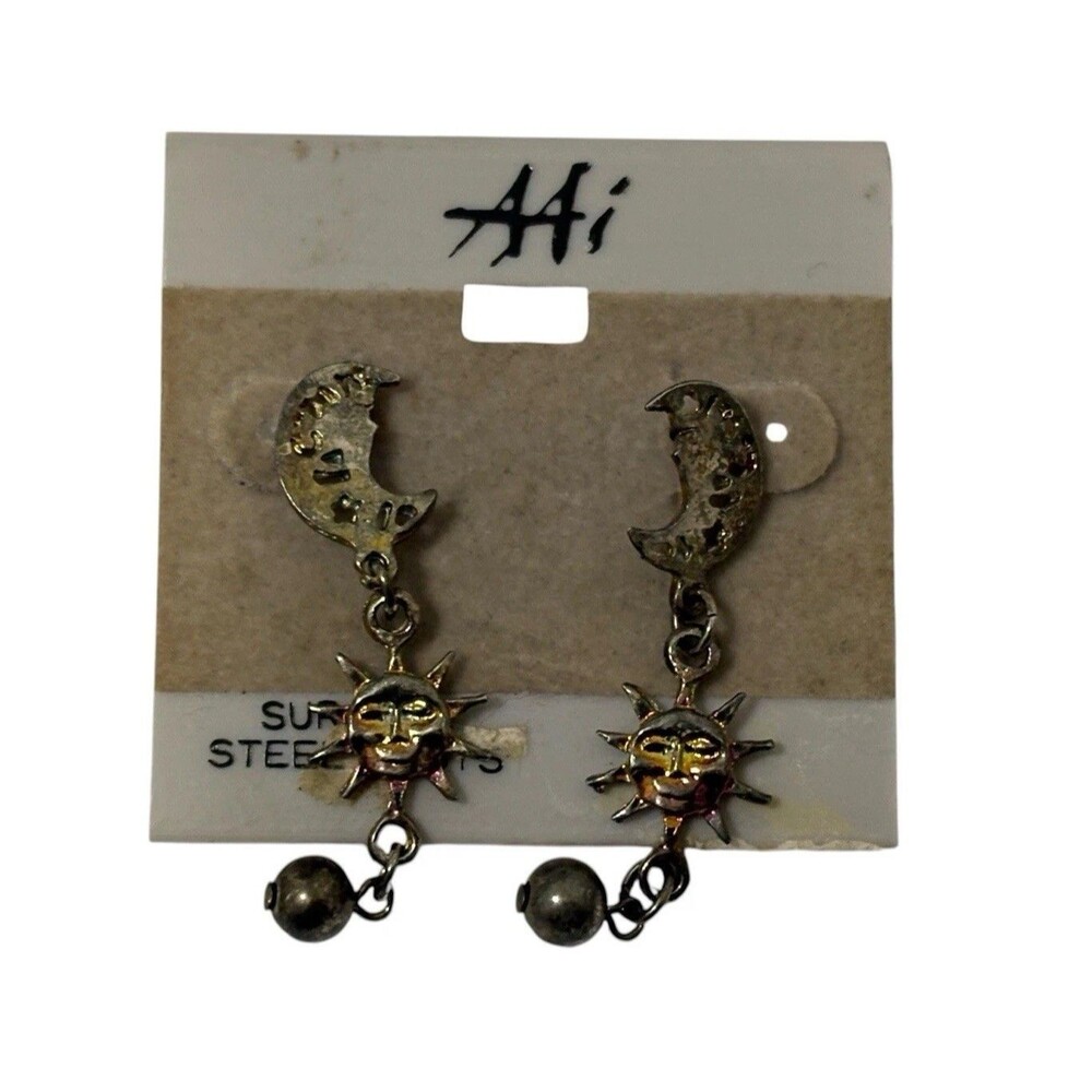 AAI Jewelry Sun And Moon Earrings NWT